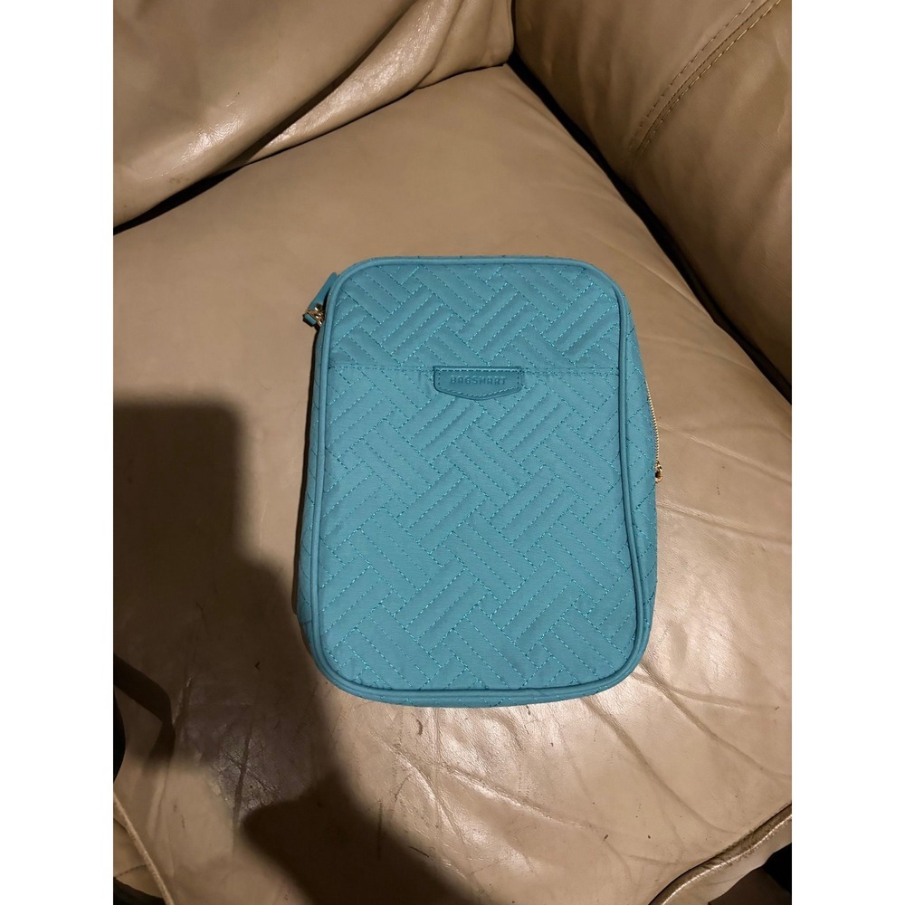 Teal Women BAGSMART Quilted Travel Jewelry Organizer Case